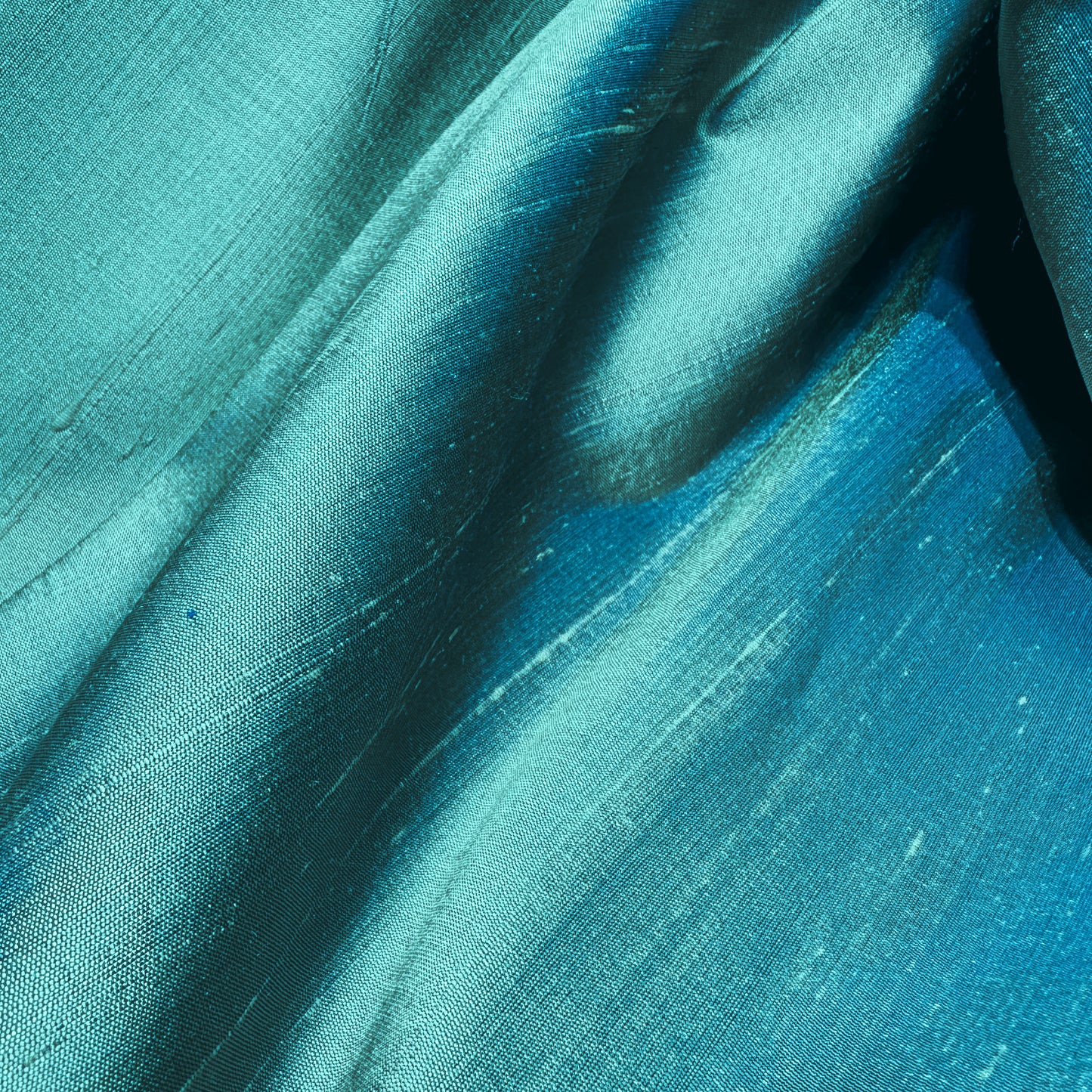 AQUA DUPION SILK