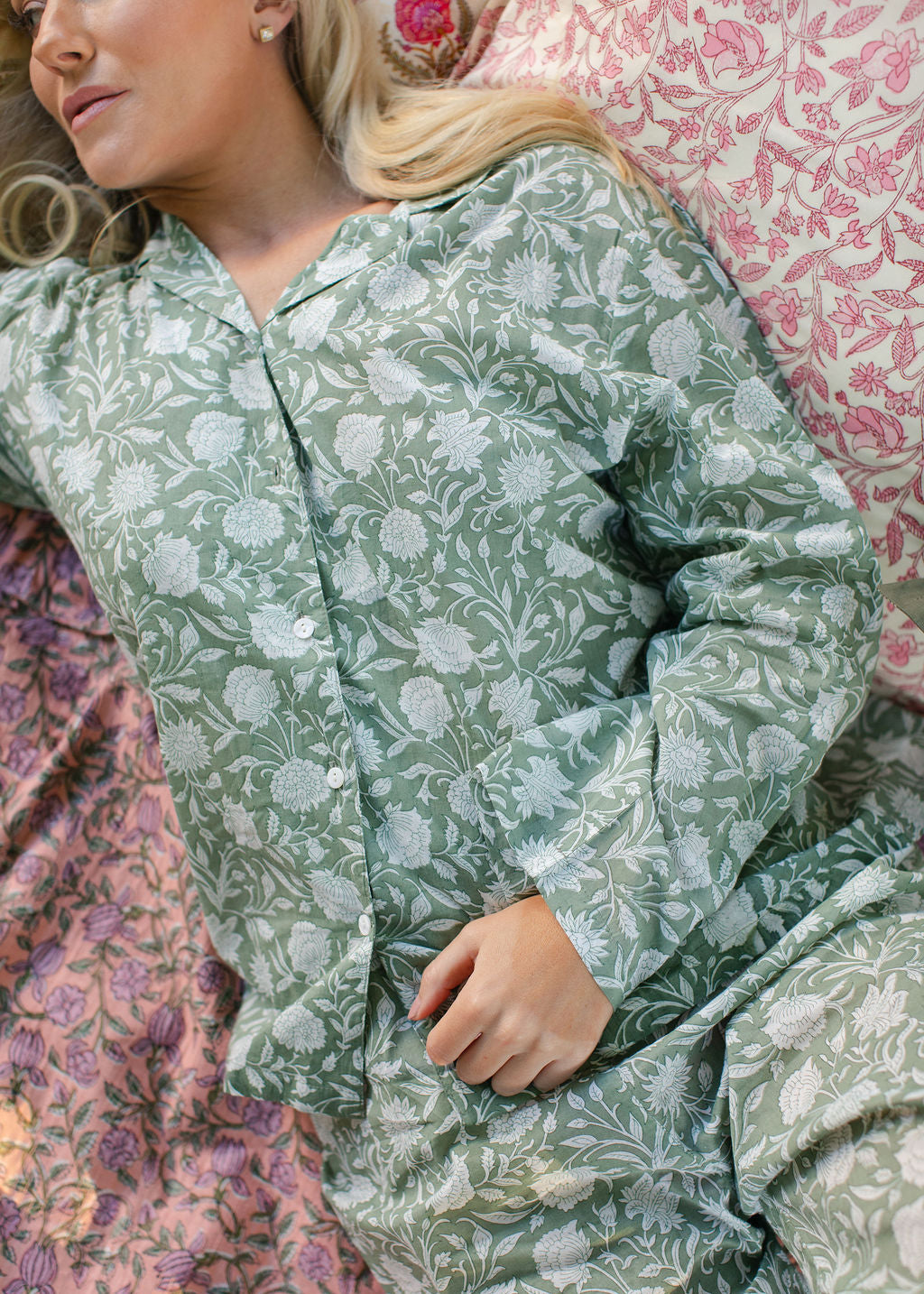 Cotton Shorts & PJ's in Moss