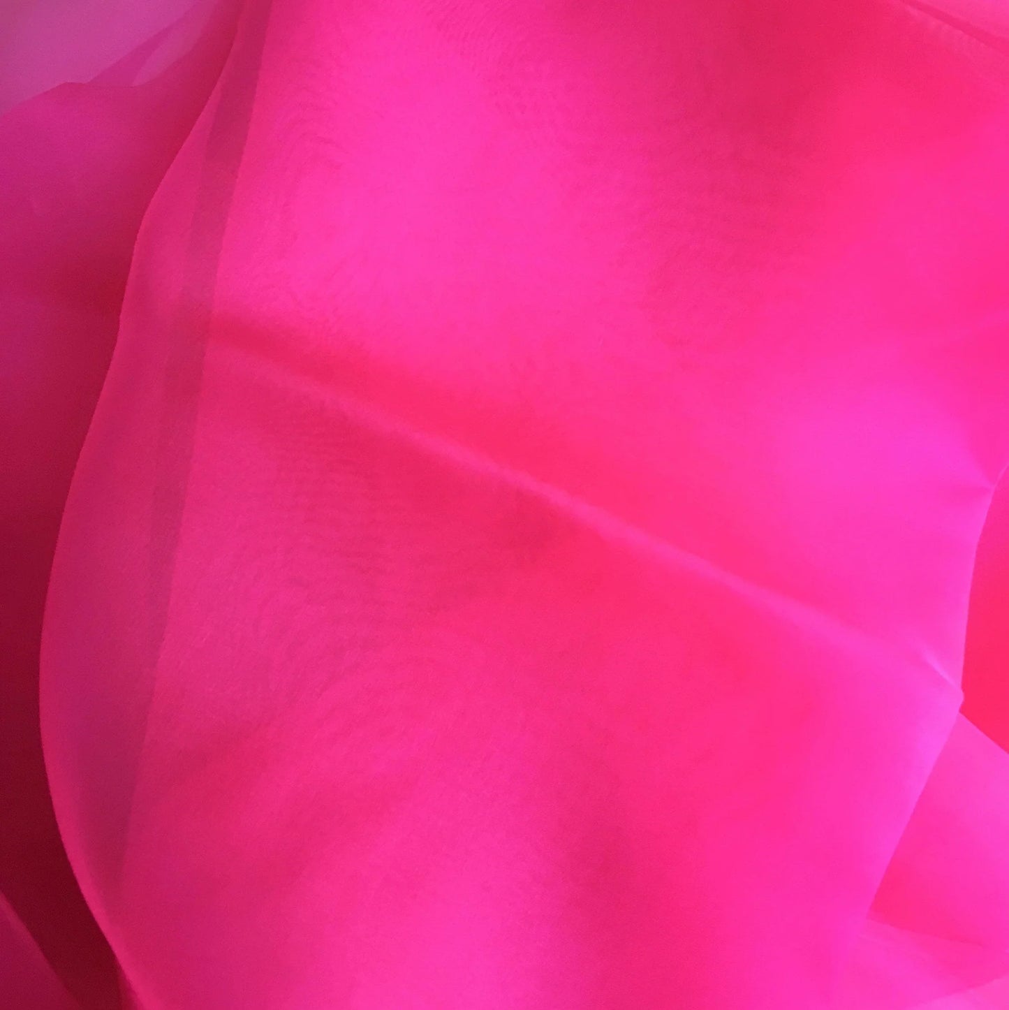 HOT PINK SILK ORGANZA