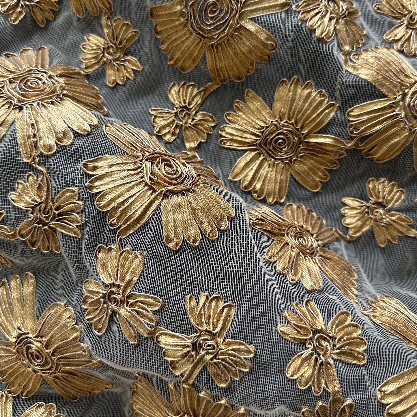 METALLIC RIBBON TULLE