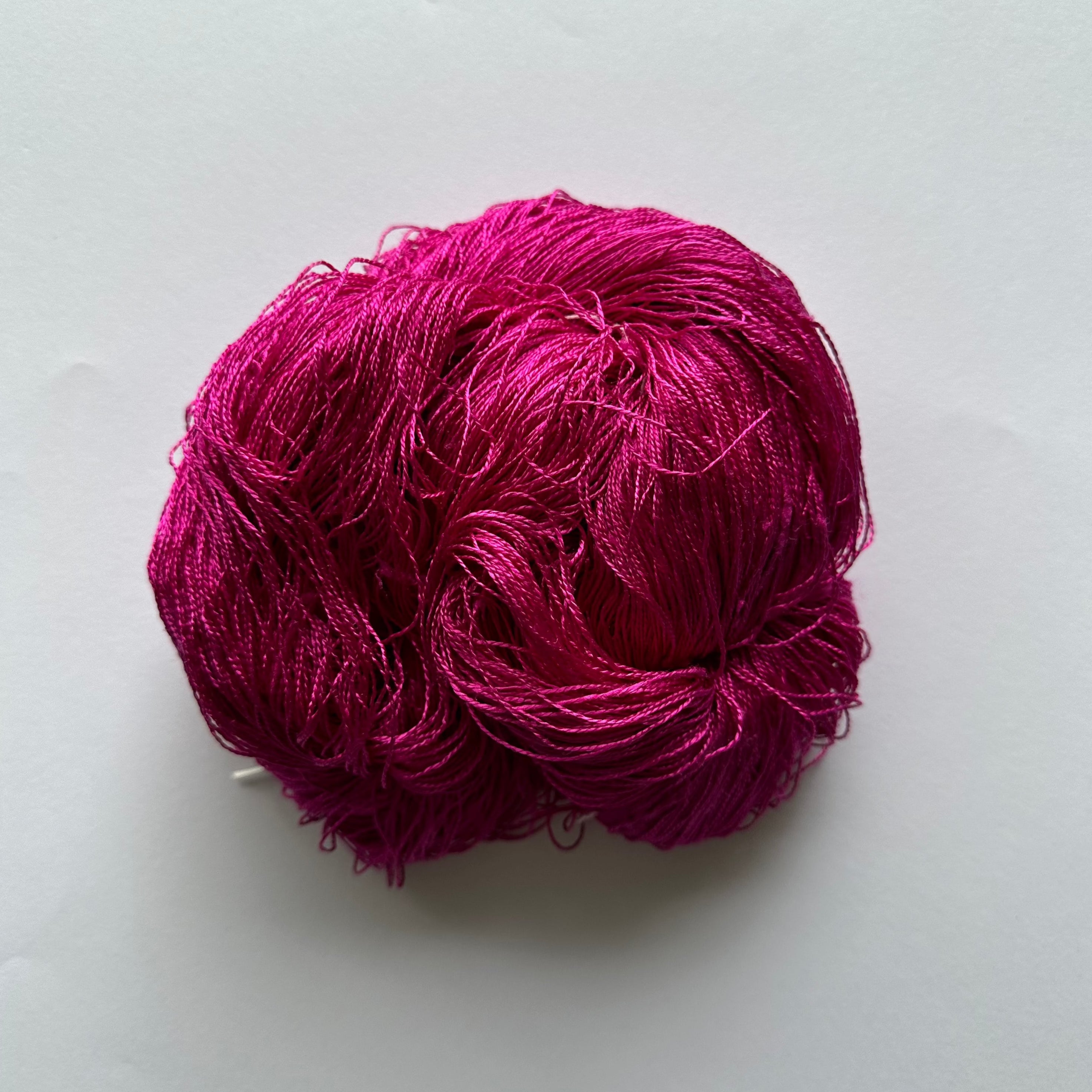 FUCHSIA MULBERRY SILK YARN Silks NZ by Sherazad Silks