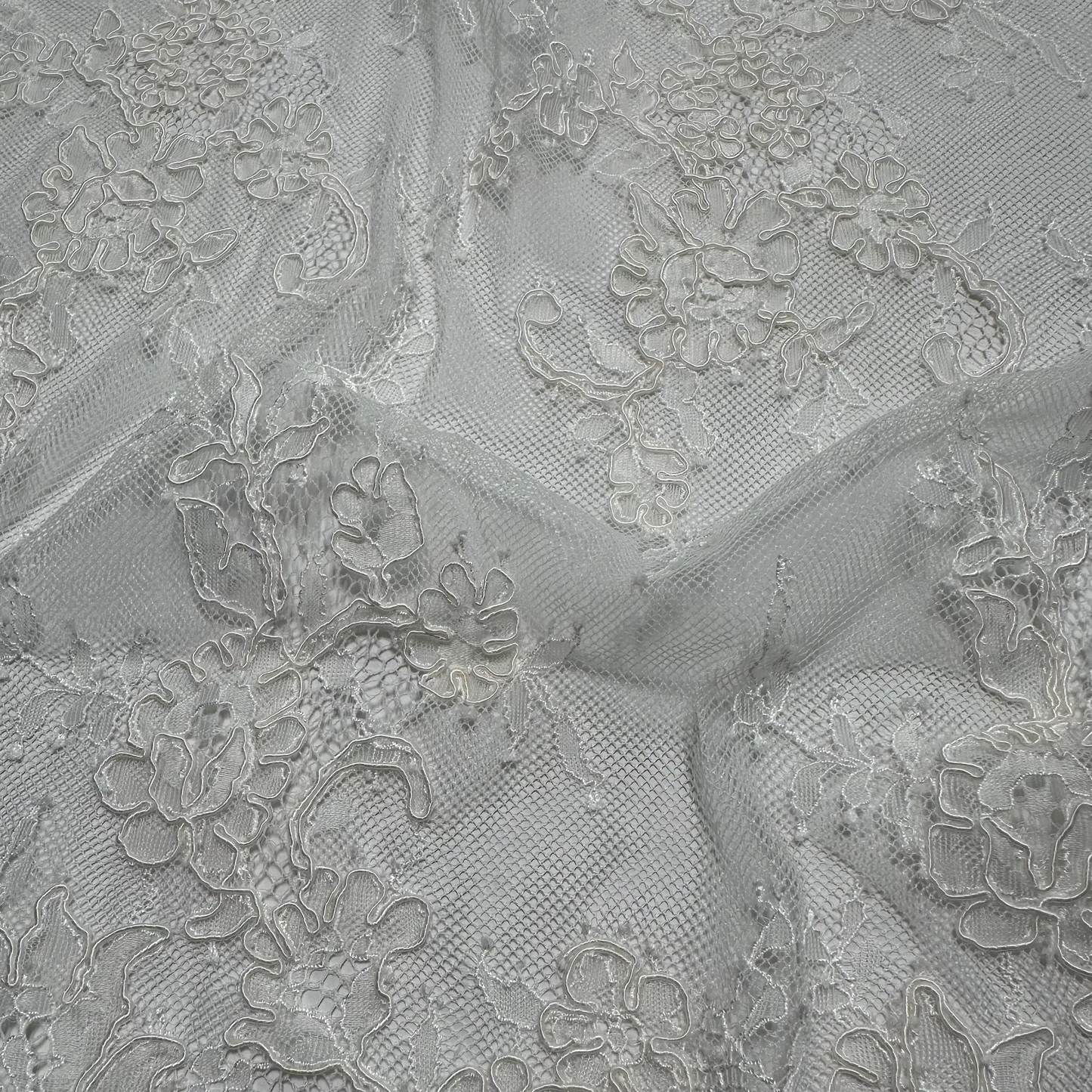 LIMITED EDITION CORDED BRIDAL LACE REMNANT
