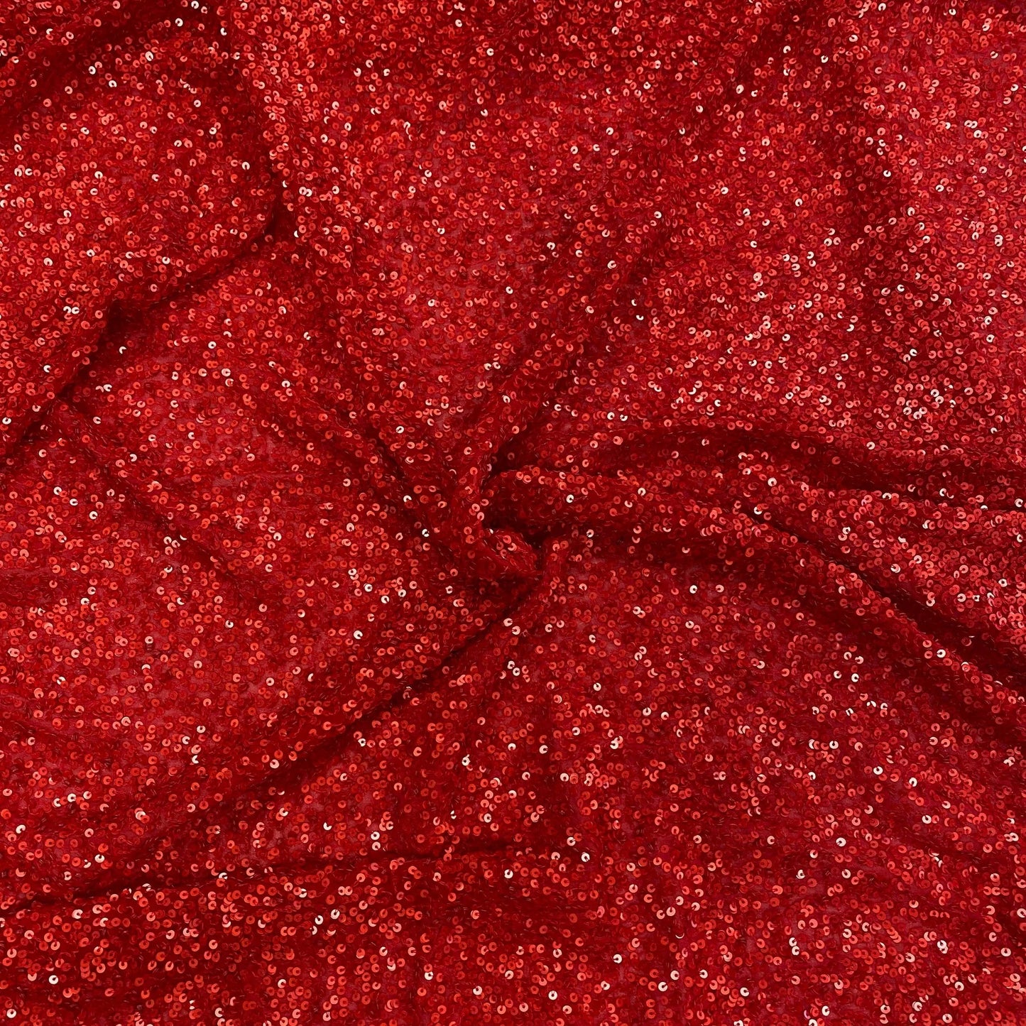 RED SEQUIN GEORGETTE