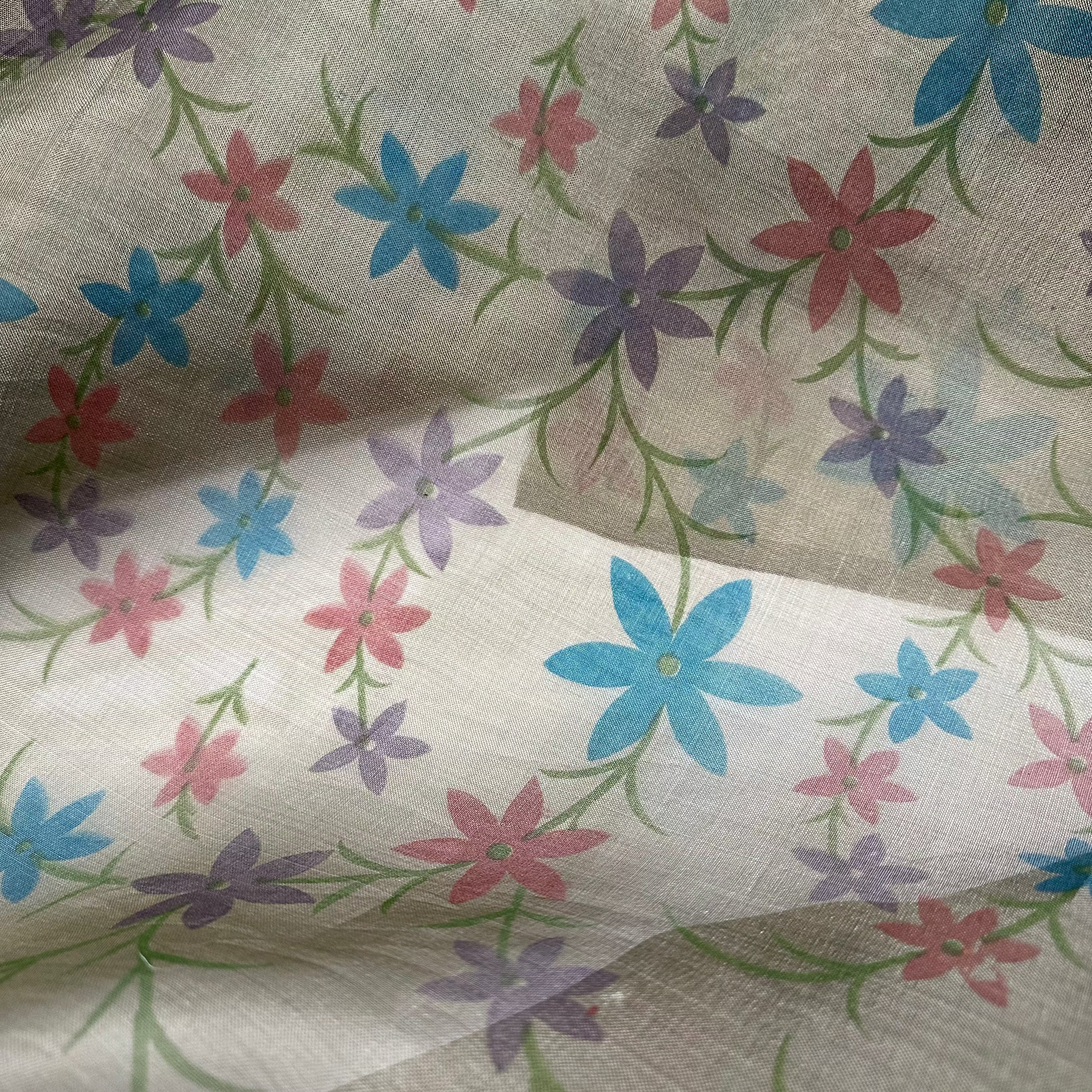 PRINTED SILK ORGANZA