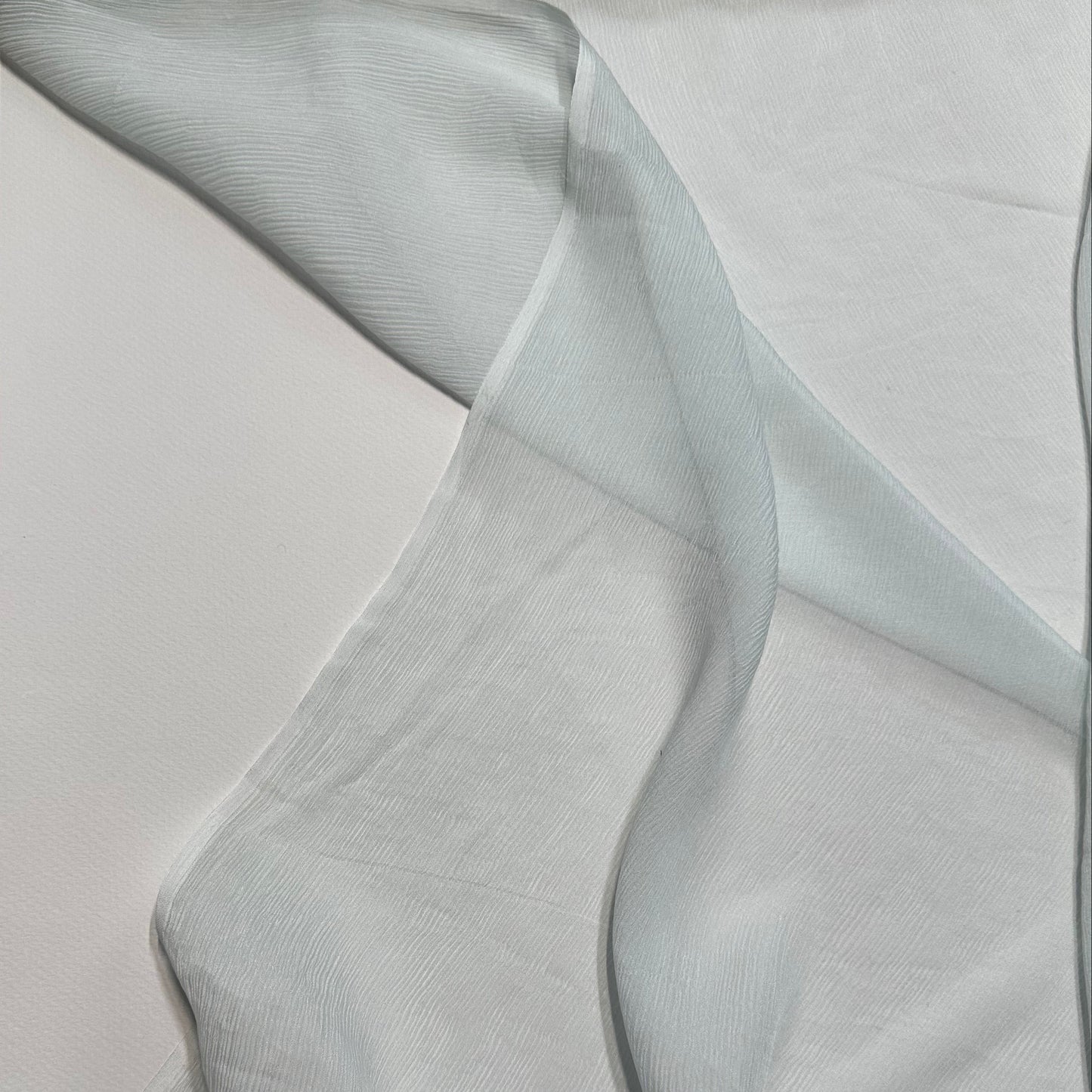 ICE BLUE SILK CHIFFON