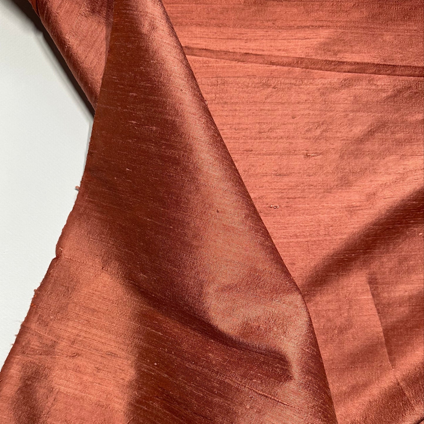 COPPER HAZE DUPION SILK