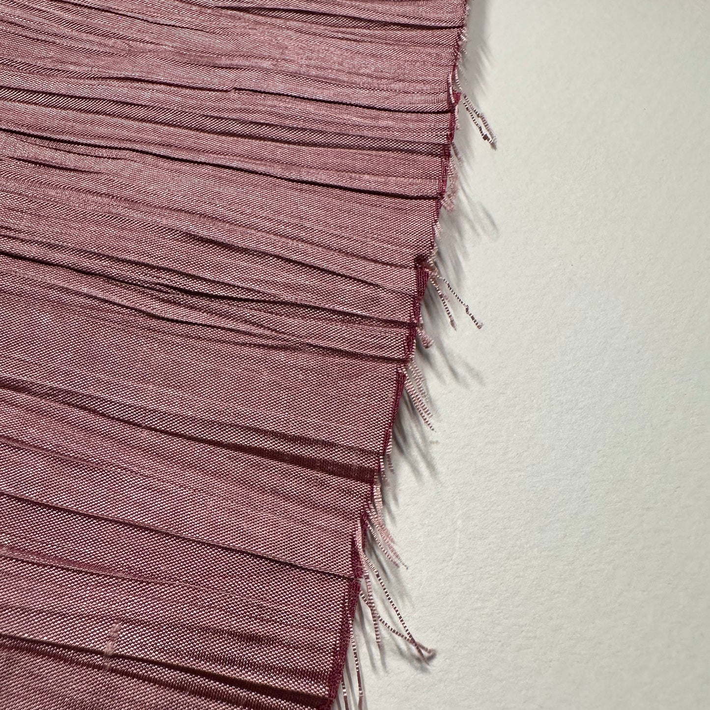 DUSKY ROSE PLEATED SILK