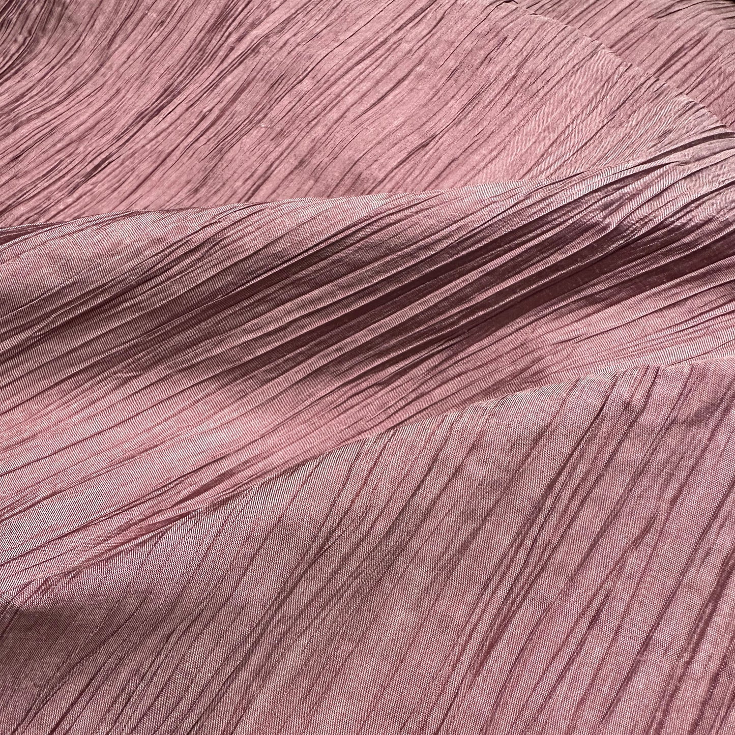DUSKY ROSE PLEATED SILK