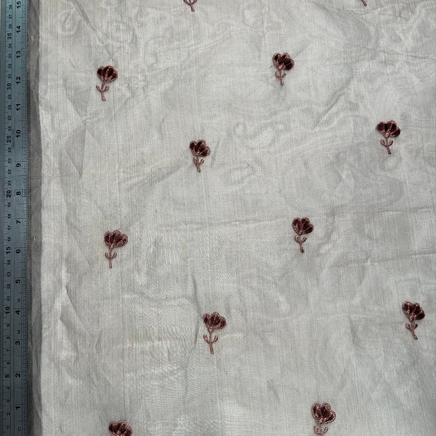 EMBROIDERED SILK ORGANZA