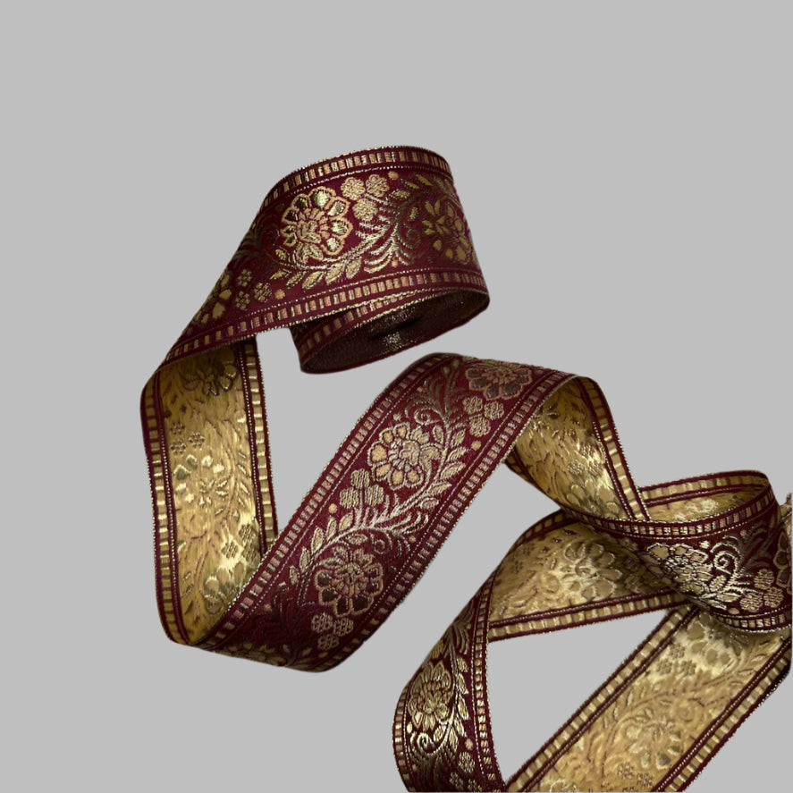 WIDE BOTANICAL RIBBON TRIM