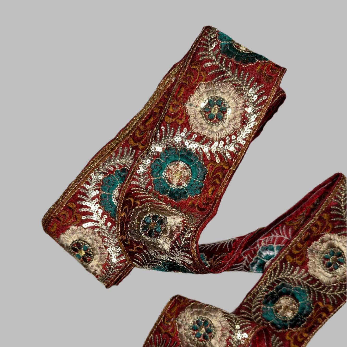 WIDE BOTANICAL RIBBON TRIM