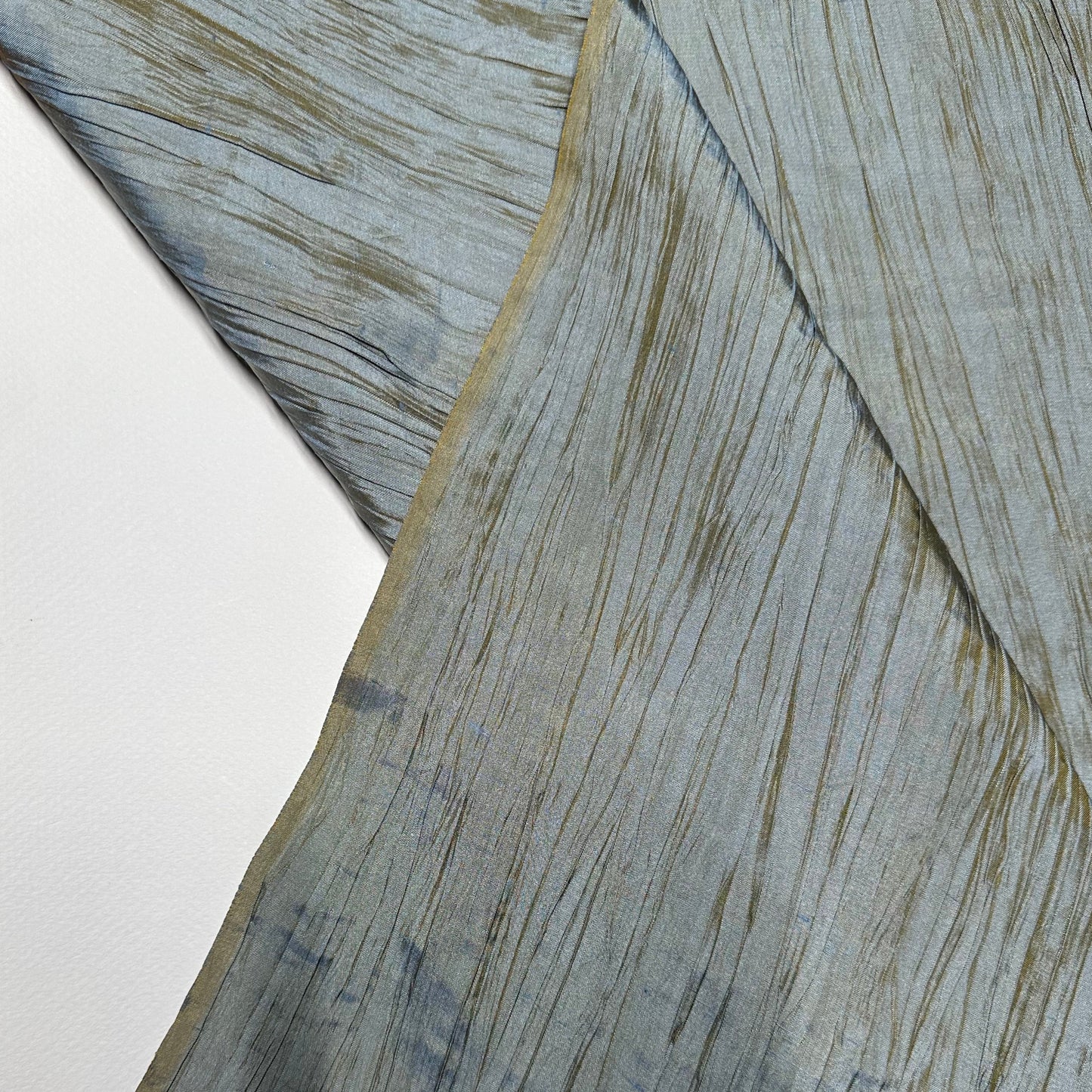 MIST PLEATED SILK REMNANT