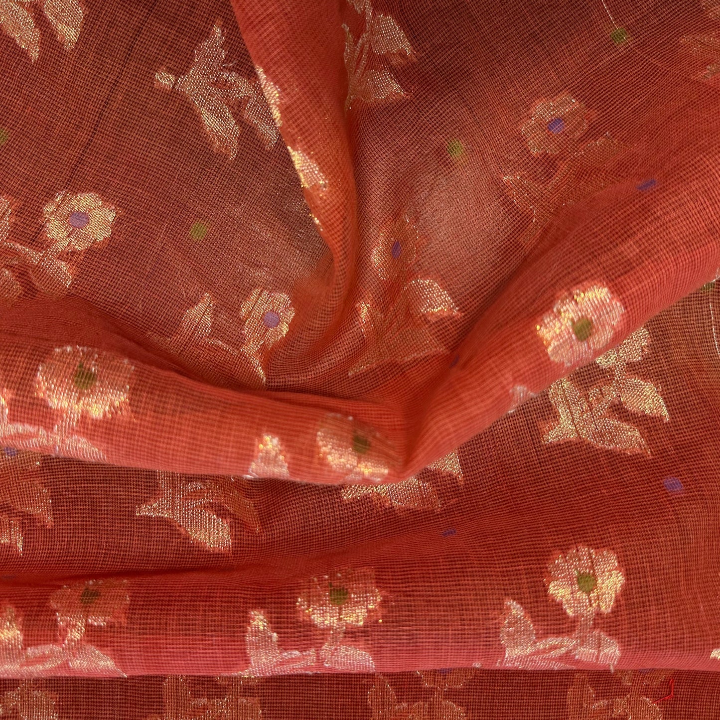 METALLIC FLORAL COTTON