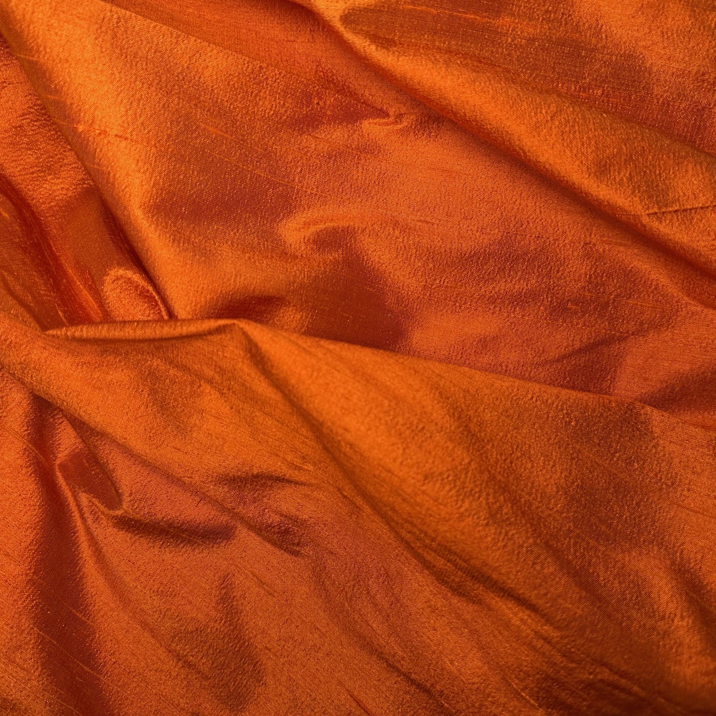 ORANGE POPPY DUPION SILK