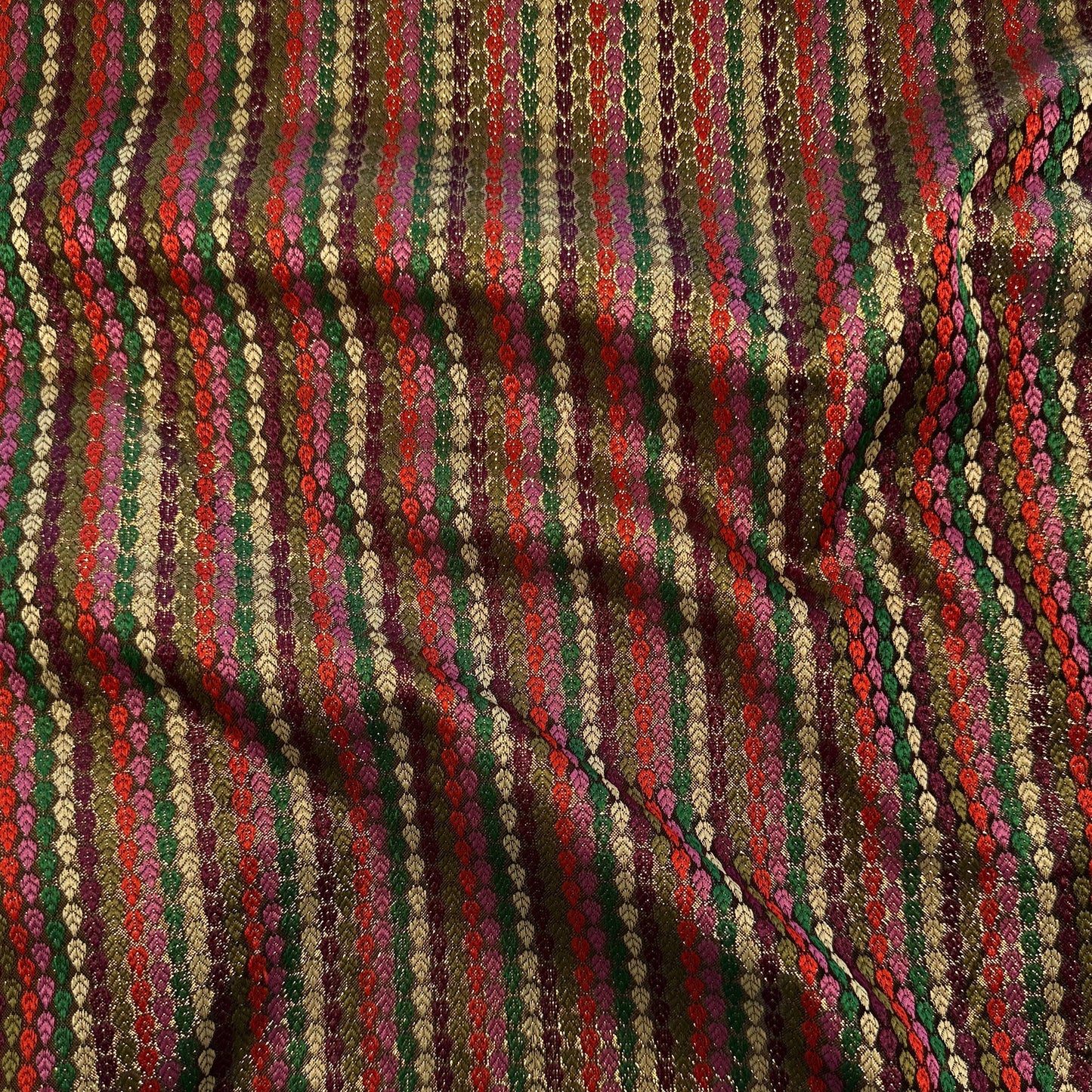 STRIPED METALLIC BROCADE