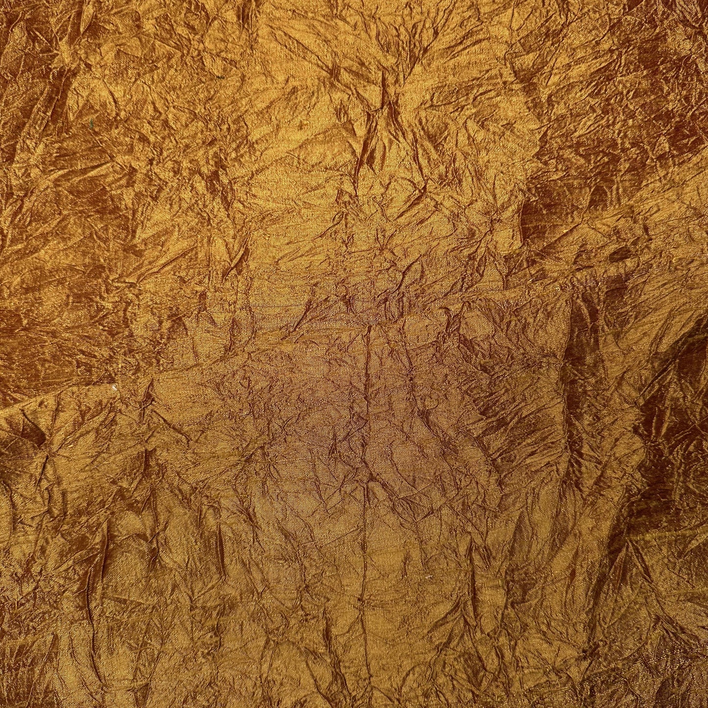 ANTIQUED GOLD CRUSHED SILK