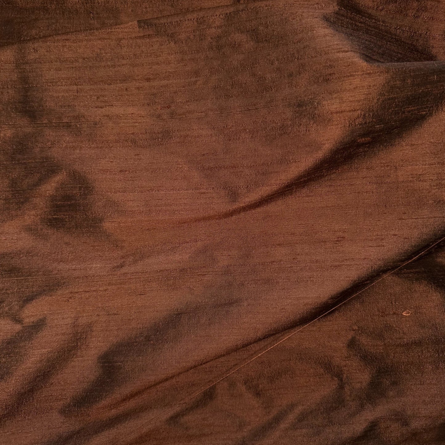 CHOCOLATE DUPION SILK REMNANT