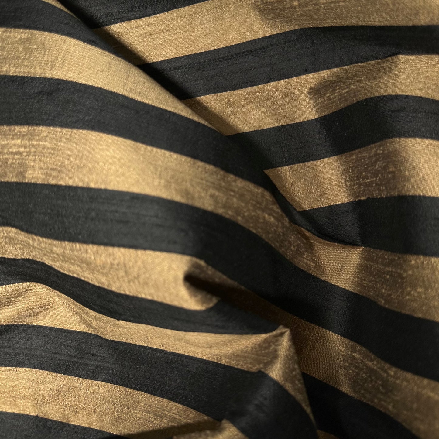 HAZEL STRIPE DUPION SILK