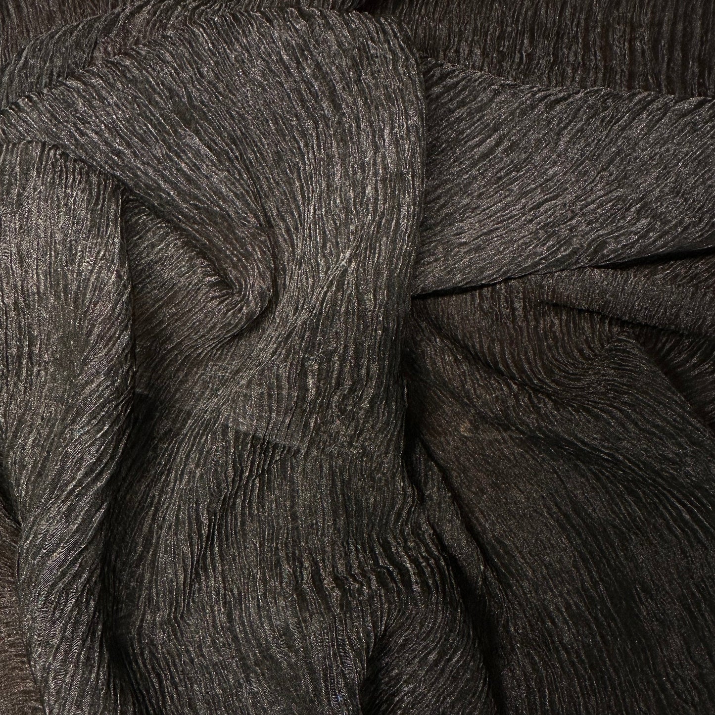 METALLIC CRINKLE SILK ORGANZA