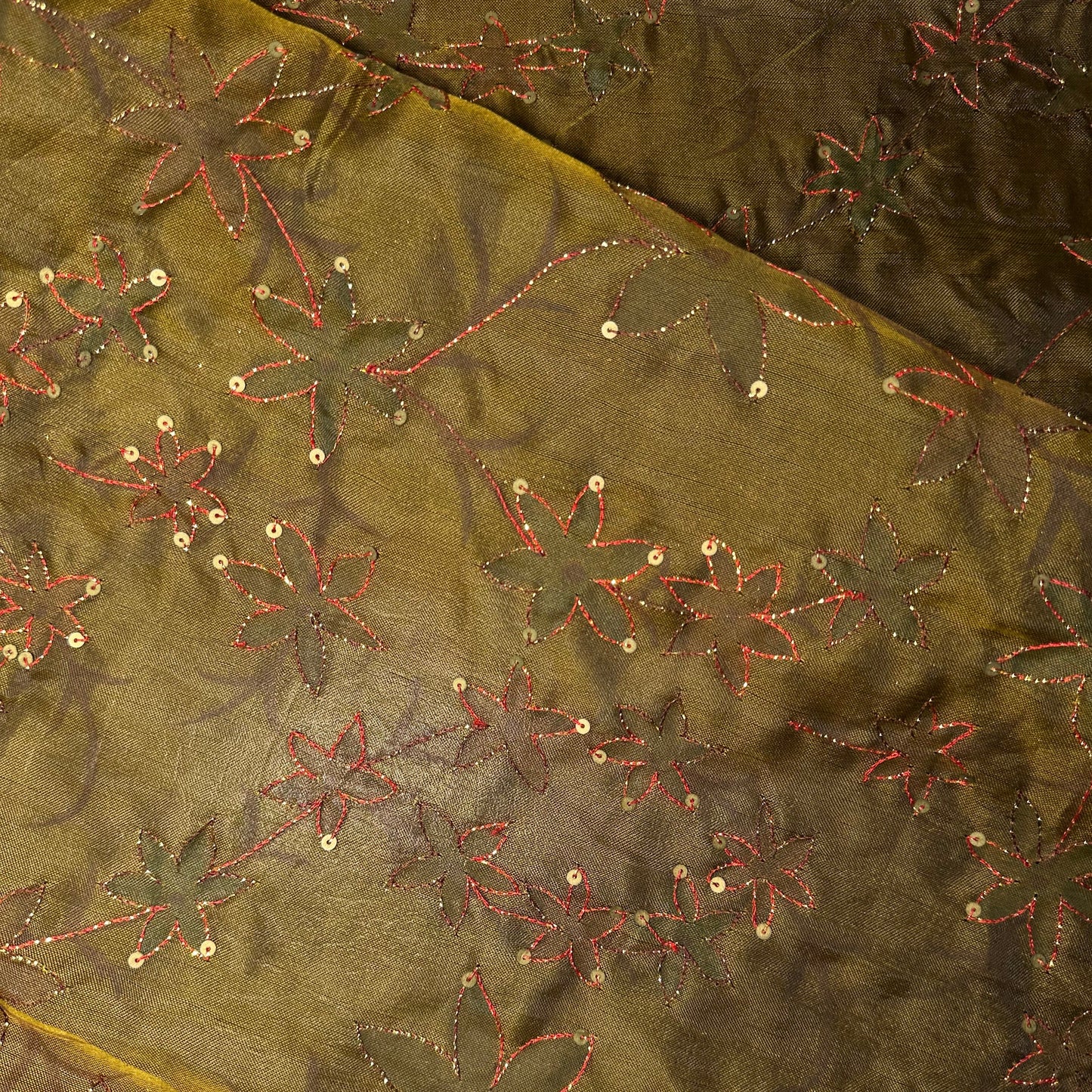 EMBROIDERED SILK ORGANZA