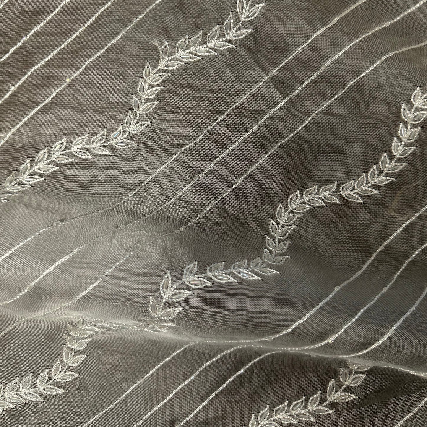 EMBROIDERED SILK ORGANZA