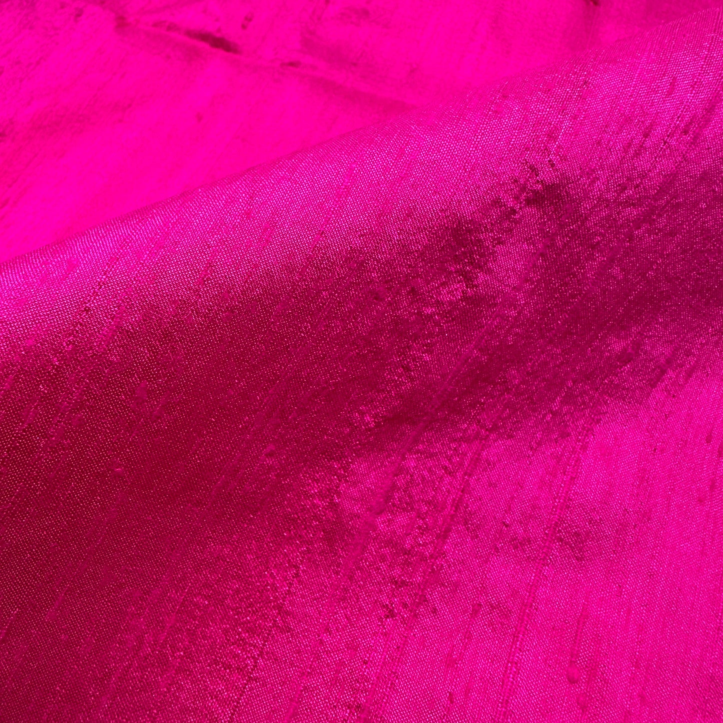 HOT PINK DUPION SILK