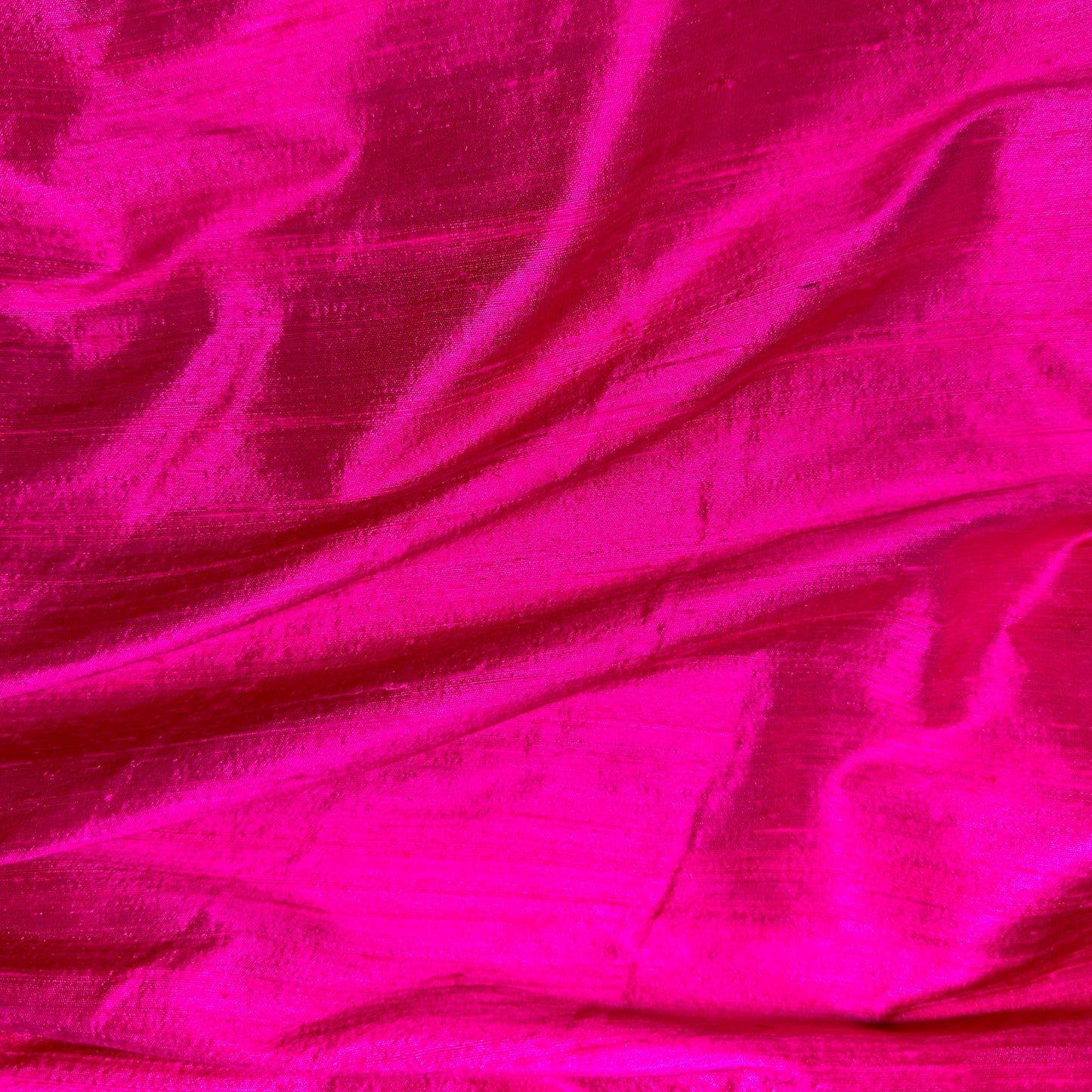 HOT PINK DUPION SILK REMNANT