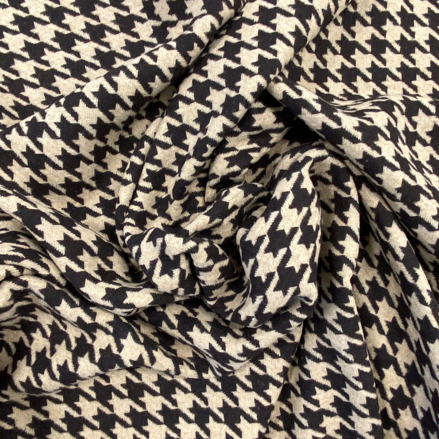 BROWN WOOL HOUNSDTOOTH