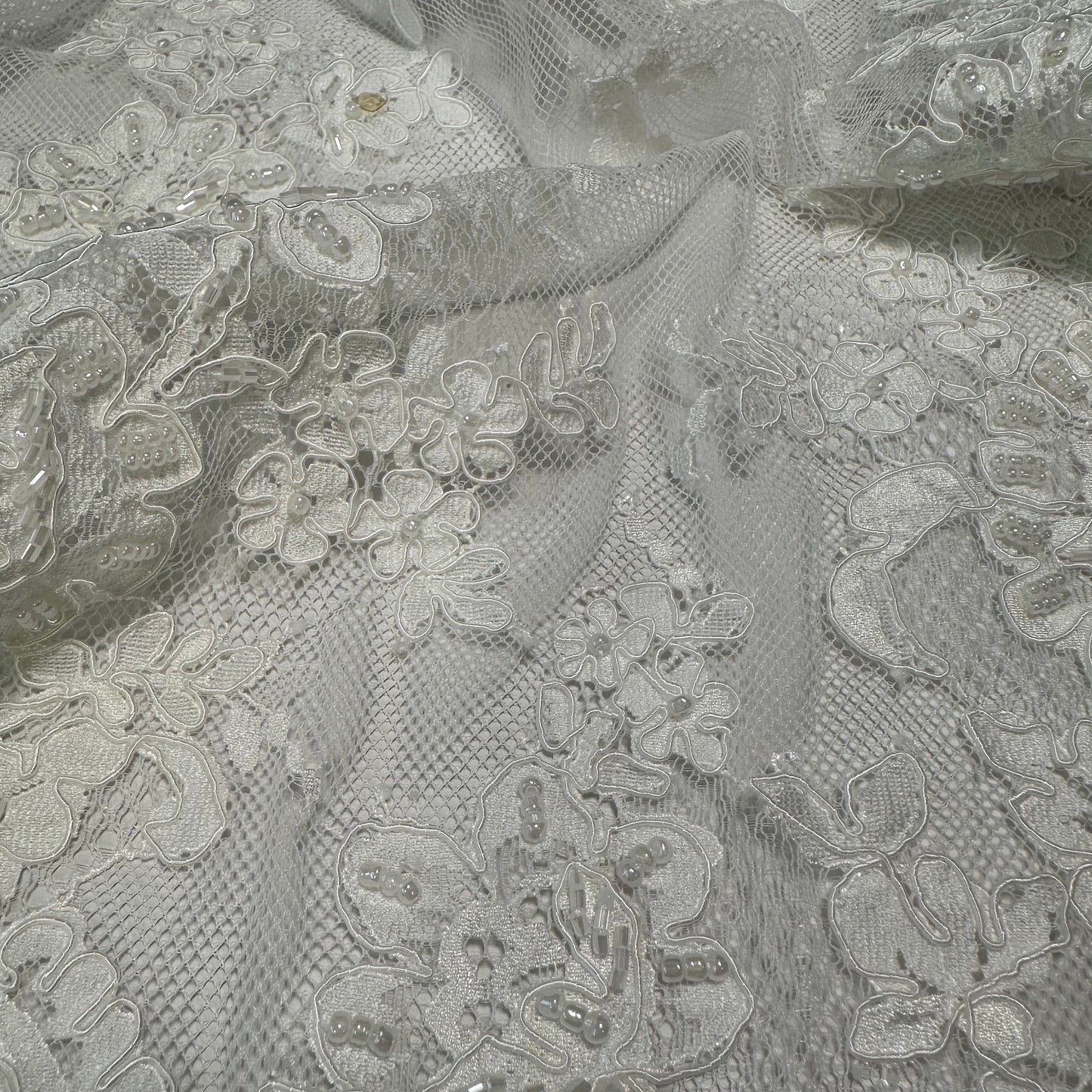 LIMITED EDITION BEADED BRIDAL LACE FAT QUARTER