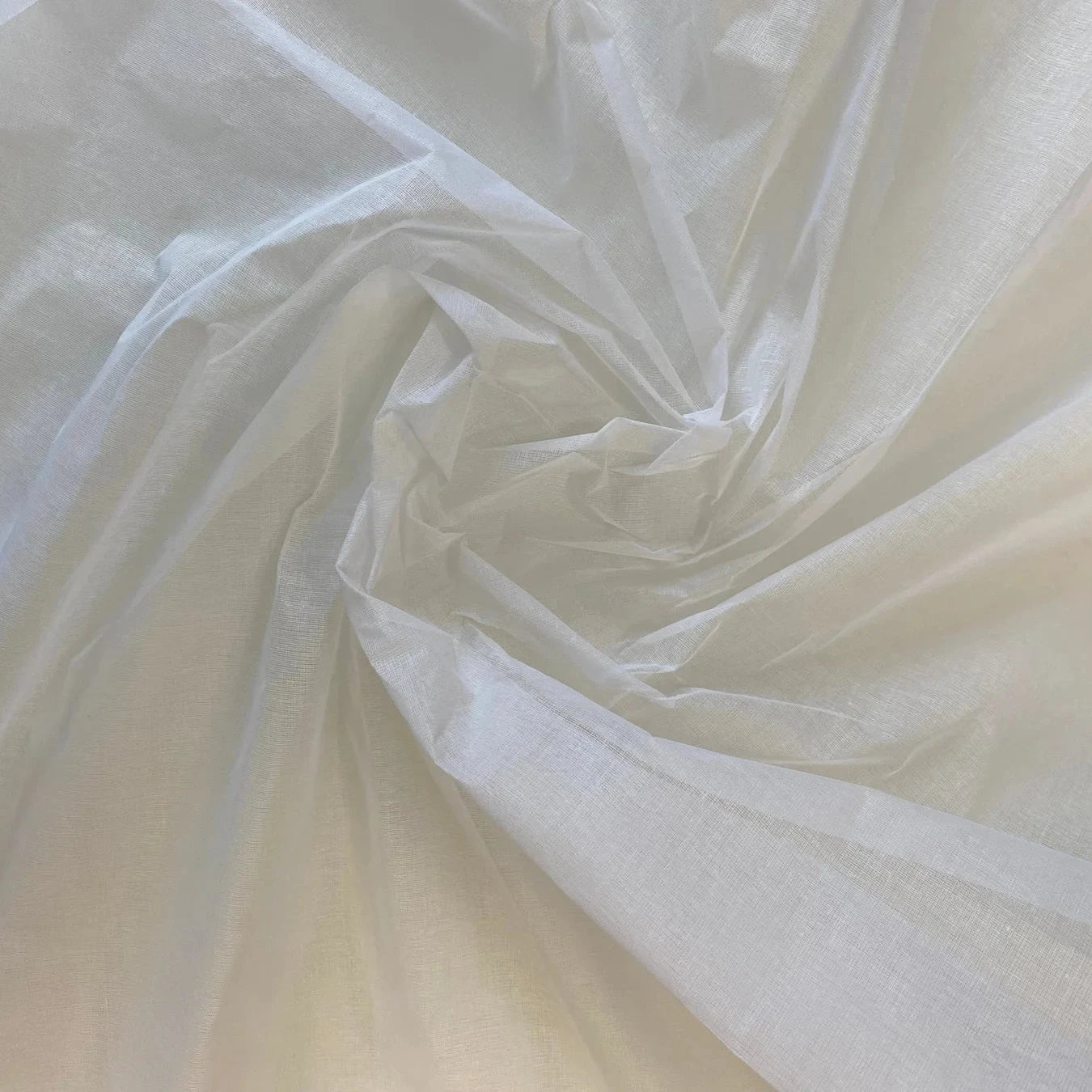 WHITE COTTON ORGANDY