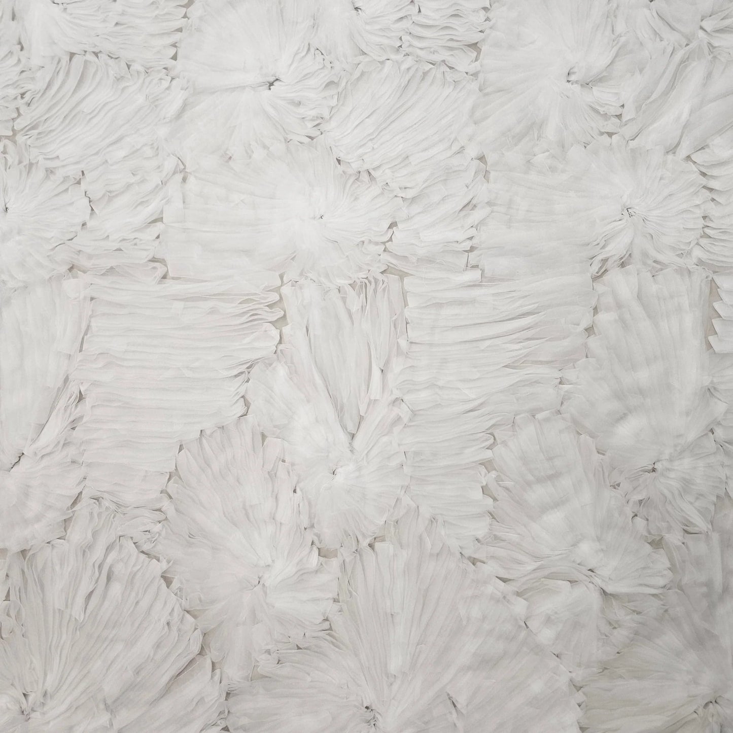 IVORY ORGANZA RUFFLE TULLE