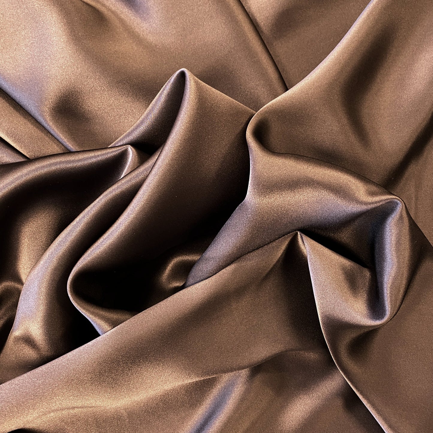 DARK CHOCOLATE SANDWASH SATIN SILK