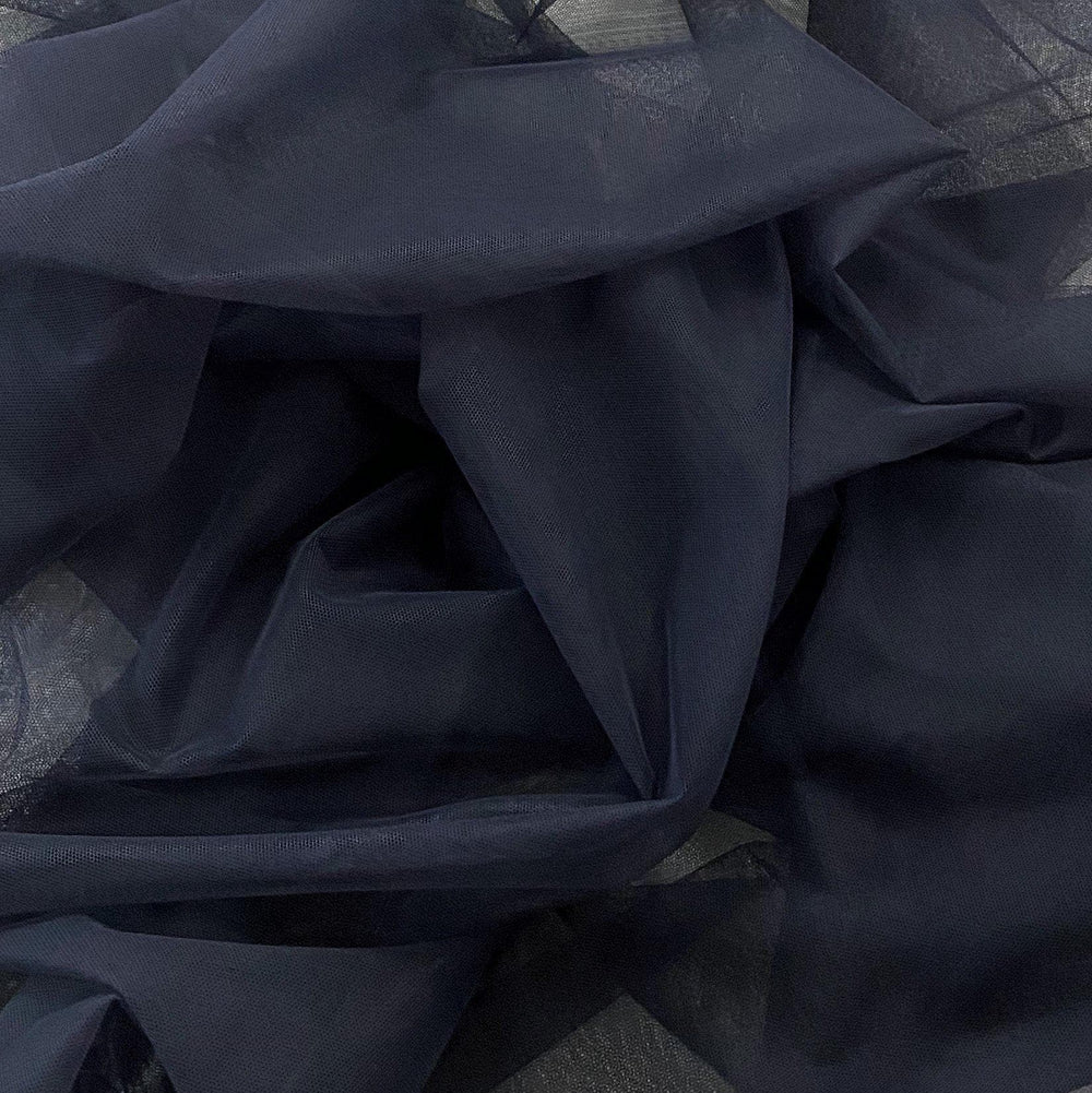 NAVY POLYESTER TULLE