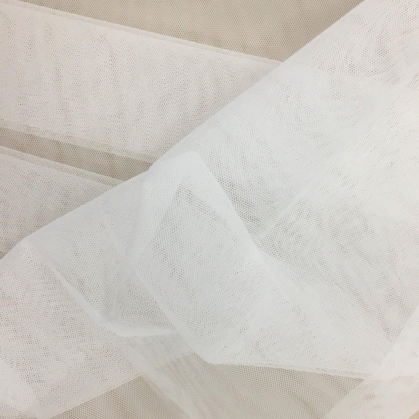 SILK WHITE STIFF NET