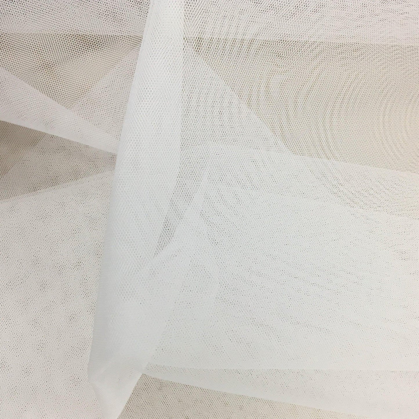 WHITE STIFF NET