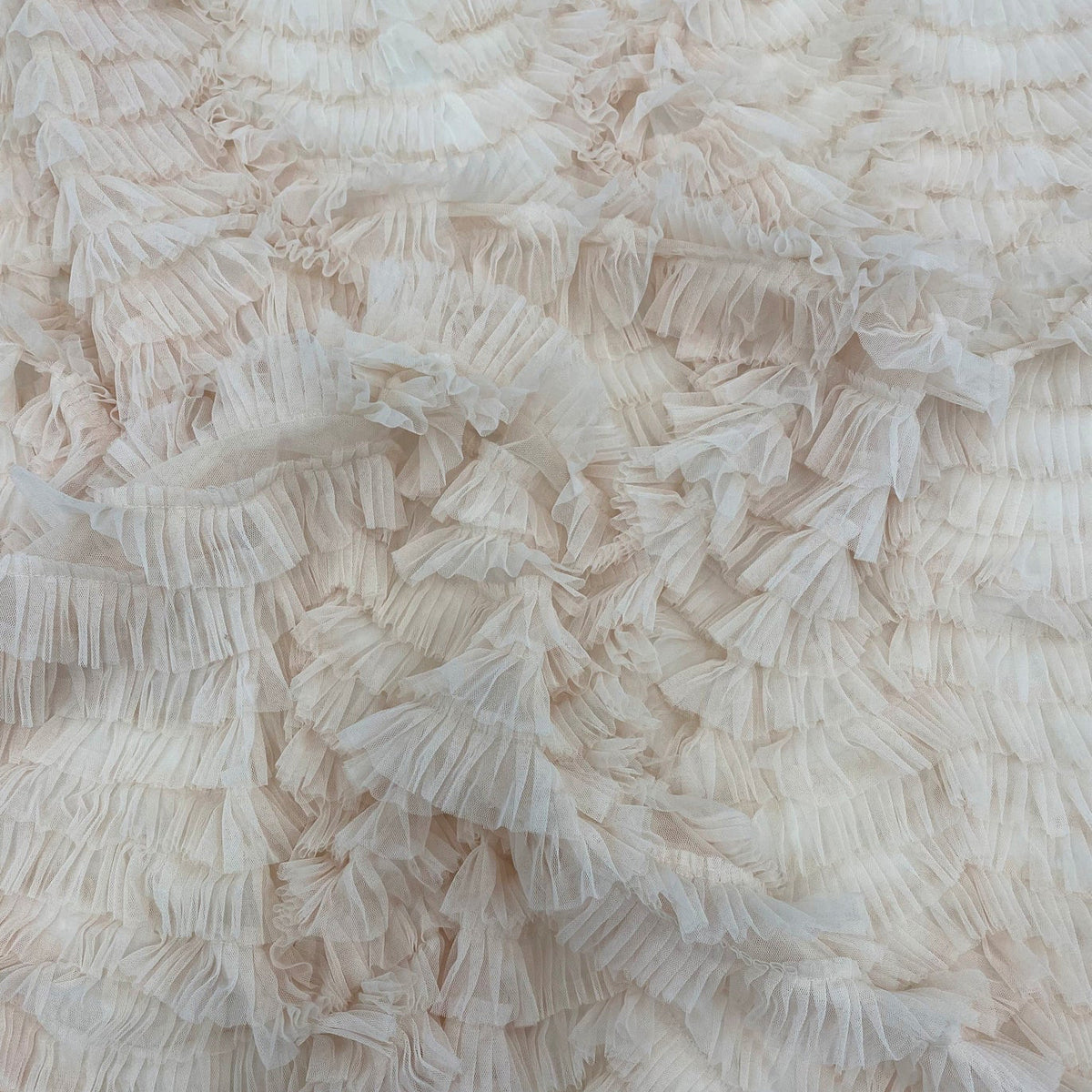 PINK RUFFLED TULLE