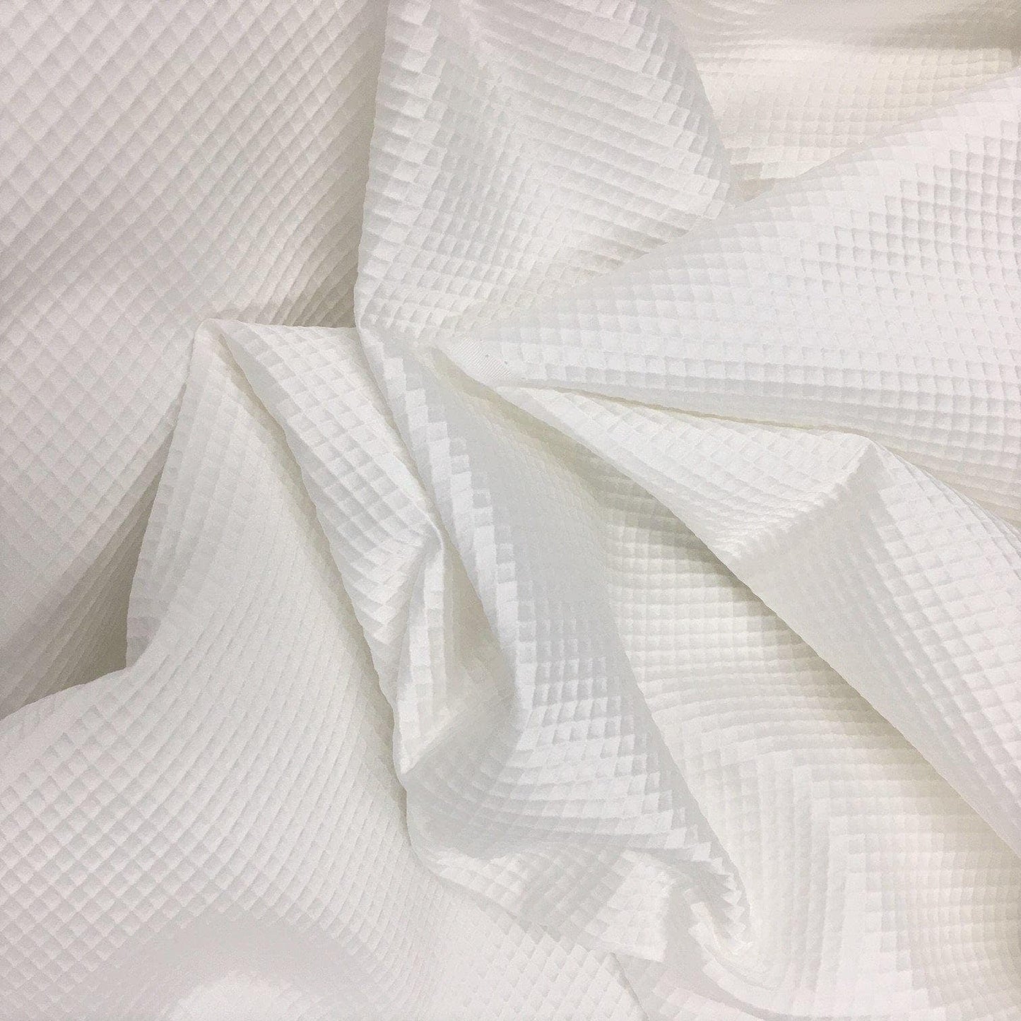 IVORY WAFFLE JACQUARD