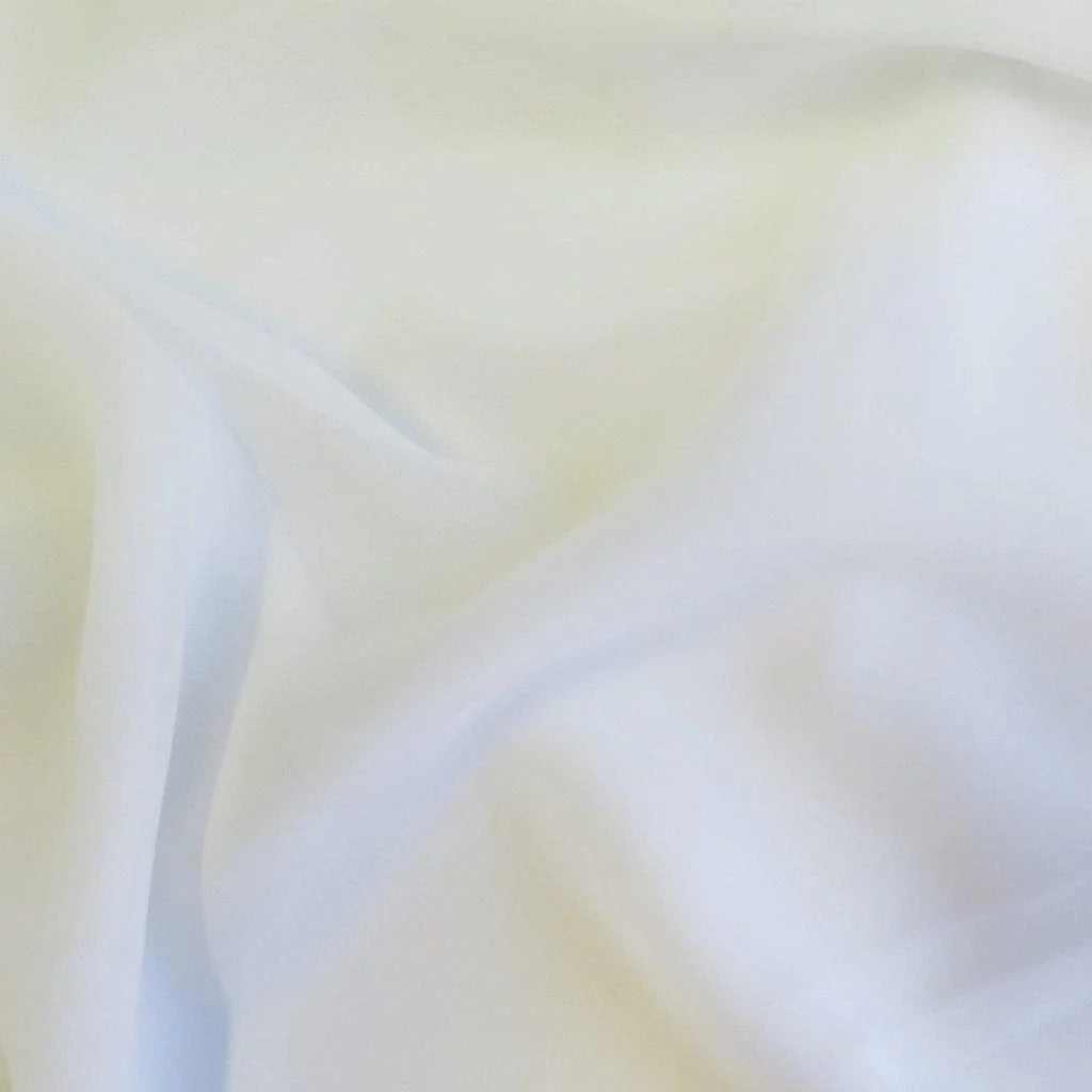 WHITE SILK GEORGETTE