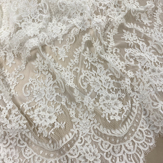 IVORY FINE CORDED LACE