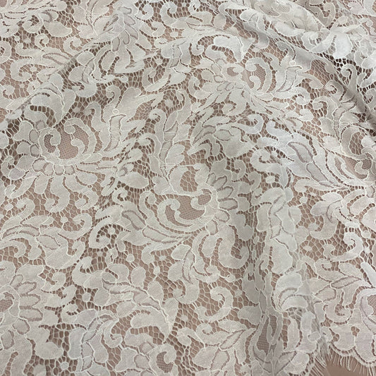 IVORY CORDED FINE LACE