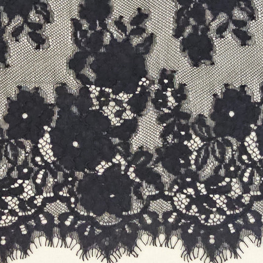 BLACK FINE LACE TRIM