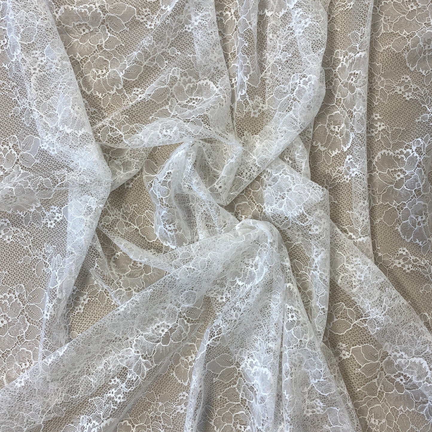 IVORY FLORAL LACE