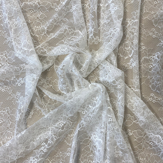 IVORY FLORAL LACE