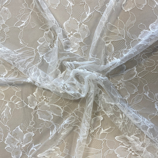IVORY FLORAL LACE