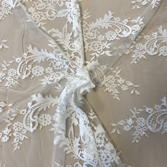 IVORY FLORAL LACE