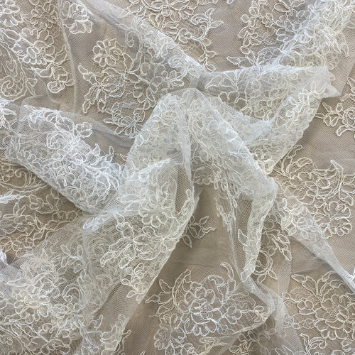 IVORY FINE CORDED LACE