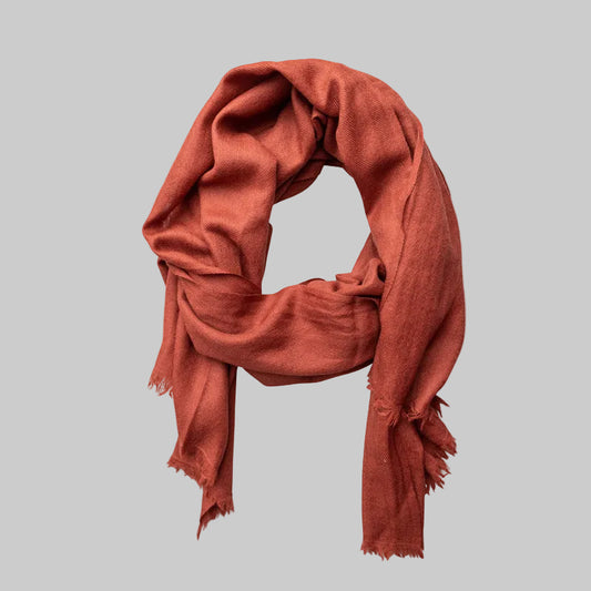 Fine Wool Herringbone Scarf