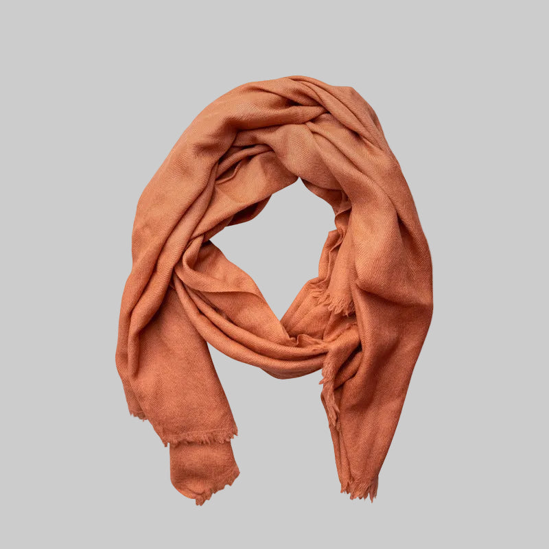 Fine Wool Herringbone Scarf
