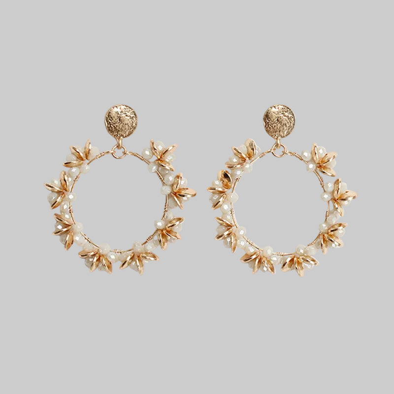 Ivory Wreath Earrings