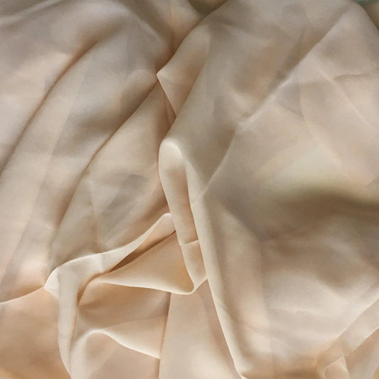 APRICOT SILK GEORGETTE